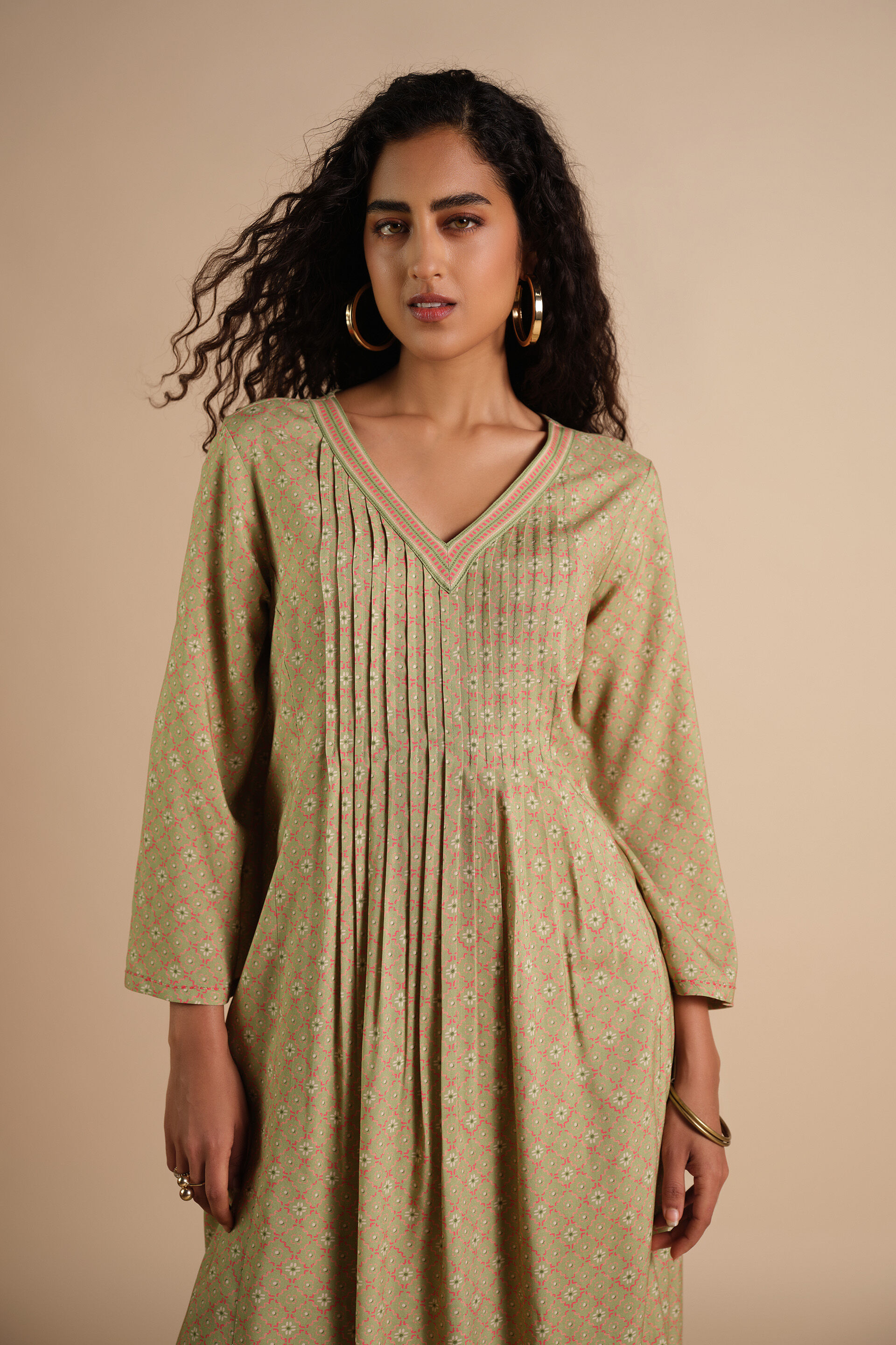 Sukoon Sa Kurta Set, Sage Green, image 4